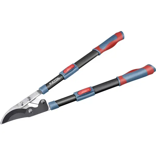Kiárusítás ágvágó olló; mellévágó, tapadásmentes él, max.45mm vágás, teleszkópos nyél, gumírozott fogantyú, 670-940 mm