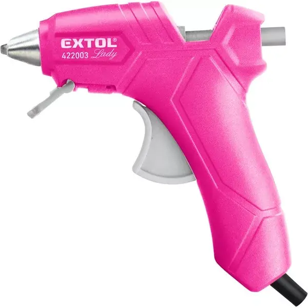 Azonnali szállítás melegragasztó pisztoly, 25 W, stift átmérő 7,2 mm, Extol Lady, bliszteren