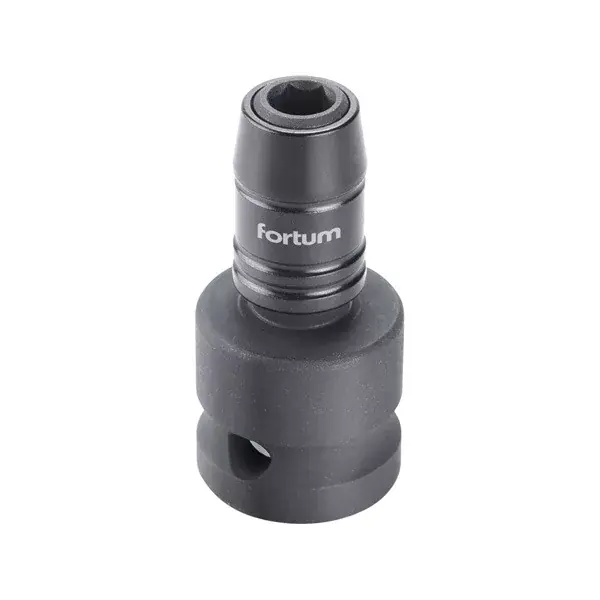 adapter, impakt 1/4" BIT-ek gépi befogásához, 1/2" gépi befogás, gyorskioldóval, CrMoV, hossz 49 mm Népszerű