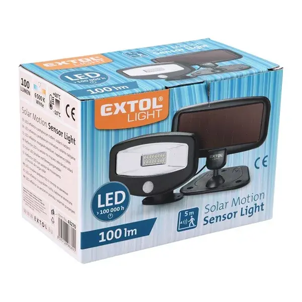 Bestseller éjszakai készenléti LED lámpa, 0,4W, 16 LED; 100 Lm, napelem+szenzor, beépített Li-ion akkus, 500 mAh, falra szerelhető