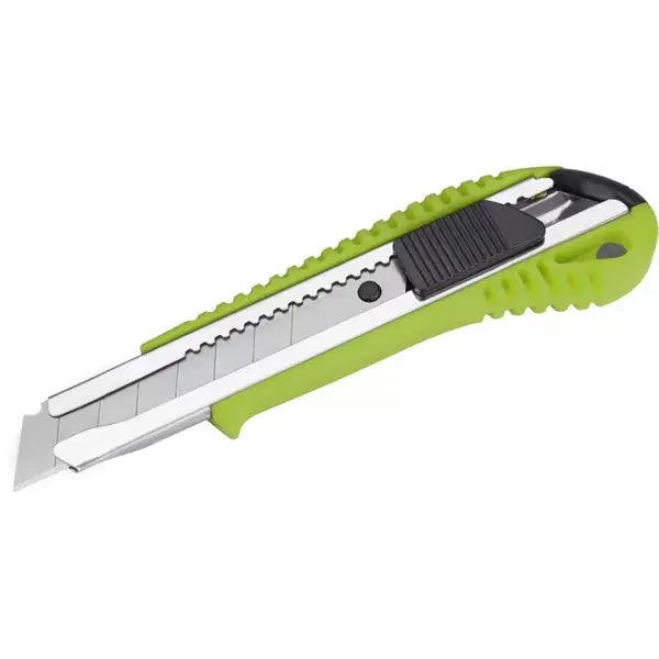 tapétavágó kés, 18mm, fémházas, autolock ; pótpenge 9123A (10db) 9134 (horgas törhető-5db) Legnépszerűbb