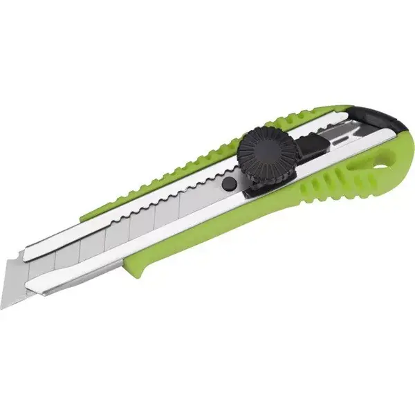 Csak ma tapétavágó kés, 18mm, fémház, csavaros rögz. autolock ; bliszteren, pótpenge 9123A (10db) 9134 (horgas törhető-5db)