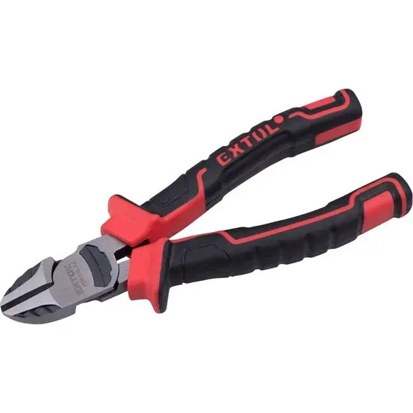 Bestseller oldalcsípő fogó, 190mm, duál vörös/fekete TPR nyél, 20% extra erőkifejtés, akasztós szerszámtartó