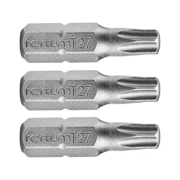 Alacsony ár behajtóhegy TORX, 3 db, S2 acél; T 25×25mm, bliszteren