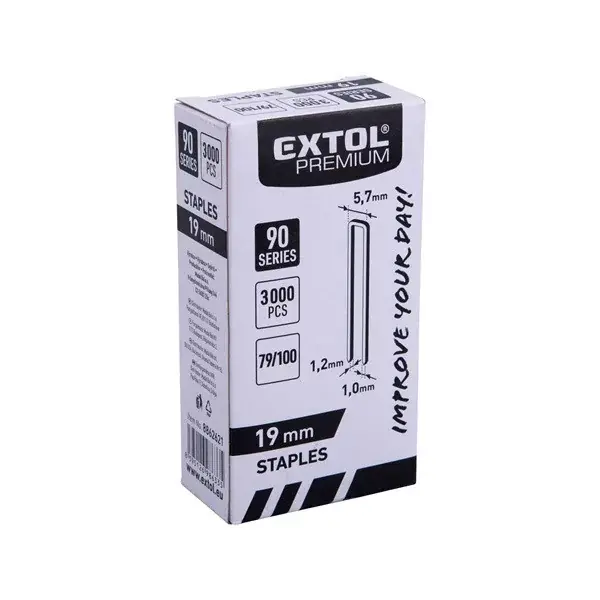 Expressz szállítás kapocs, 8891860, 8891861, 8865040 tűzőgéphez 3000 db, 5,7×1,25×1,0 mm, hossz. 19 mm