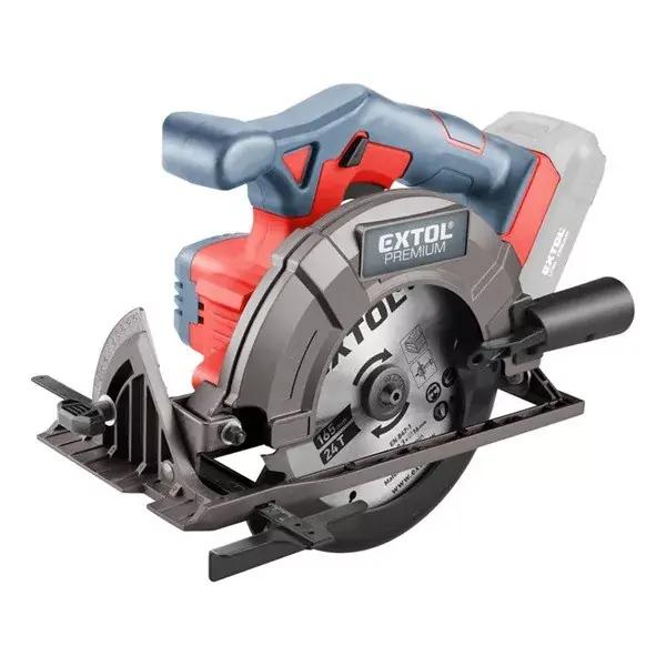 Gyors szállítás akkus körfűrészgép, Share20V, 20V, Li-ion, 0-3650 ford/perc, 165 mm tárcsa, AKKU és TÖLTŐ NÉLKÜL!