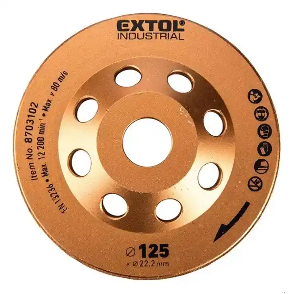 gyémántcsiszoló korong; 125mm×22,2mm, Turbo/lamellás jellegű Biztonságos fizetés