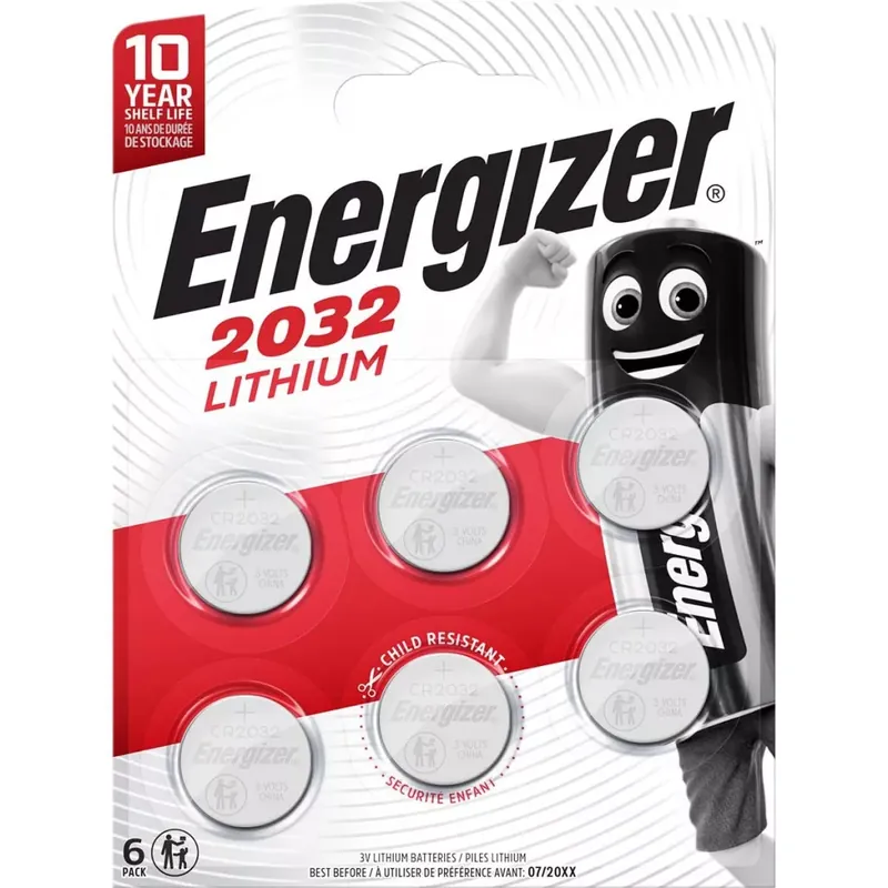 Legkelendőbb Energizer Gombelem Lithium CR2032 B6
