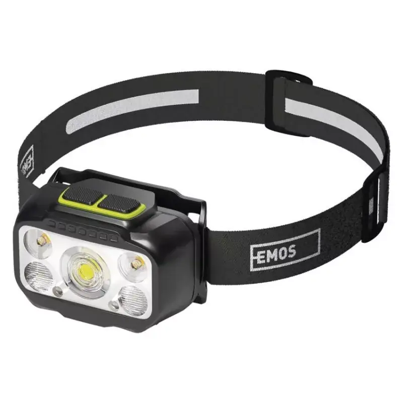 Olcsó EMOS LED Fejlámpa tölthető P3546, 550 lm, 110 m, Li-Pol 1000 mAh / 3× AAA
