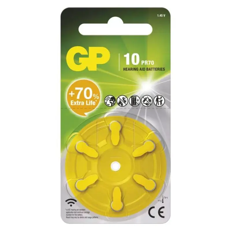 GP Gombelem hallókészülékekbe ZA10 6db/bliszter Legjobb ár