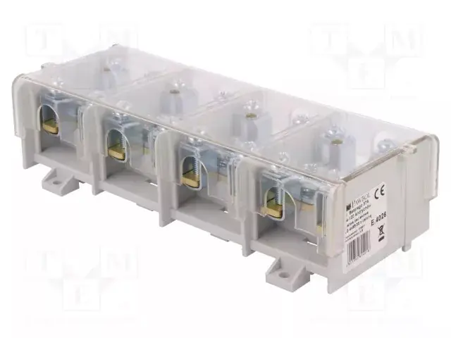 Újdonság LG sorkapocs fedéllel, 4×35–95 mm²,232A,630V, átlátszó