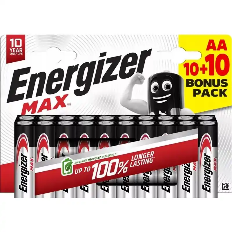 Energizer Max Alkáli Ceruza Elem AA B20 Akciós ár
