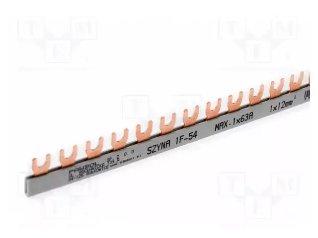 Legnépszerűbb Villás fázissín, 80A, 1 fázisú, 54 modul, 12mm2